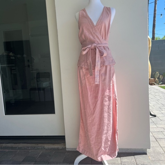 Pink Wrap Top with Bow Detail, workwear chic, size L - Picture 5 of 7